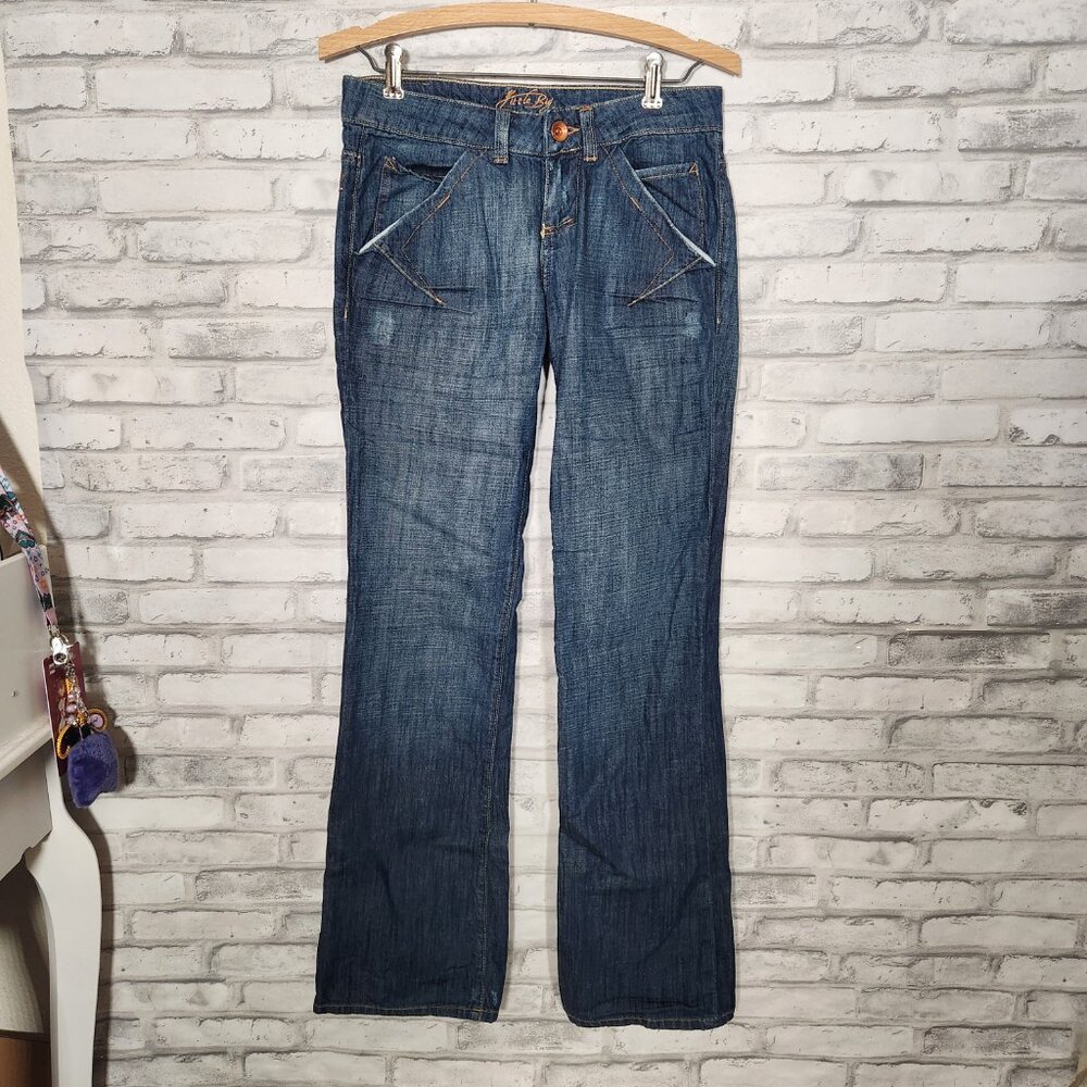 Little Big Vintage Low Rise Flare Denim Jeans